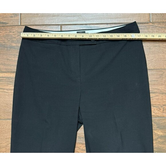 Women's Talbots Dress Pants Black Curvy Fit Mid Rise Work Straight Leg Size 10 - Picture 2 of 8